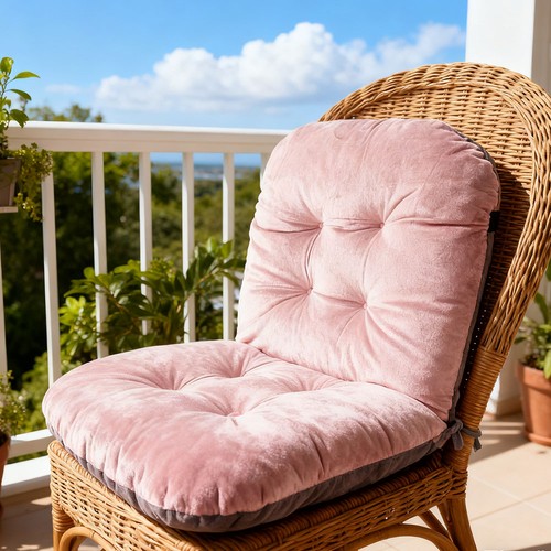 Plush velvet high back chair - plush,