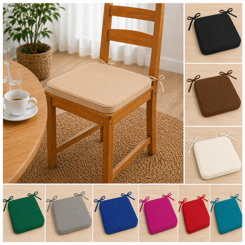 2pc plain chair cushion seat - cushion,