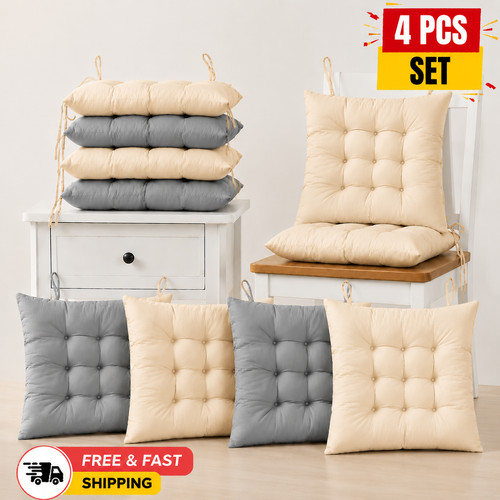 Chair seat pads cushions - 4x,
