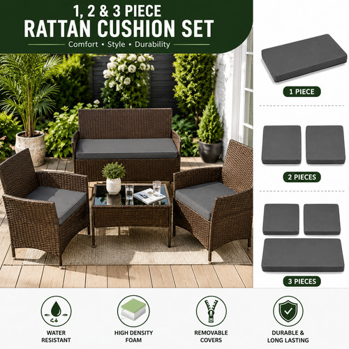 Rattan cushion set - cushion, 2