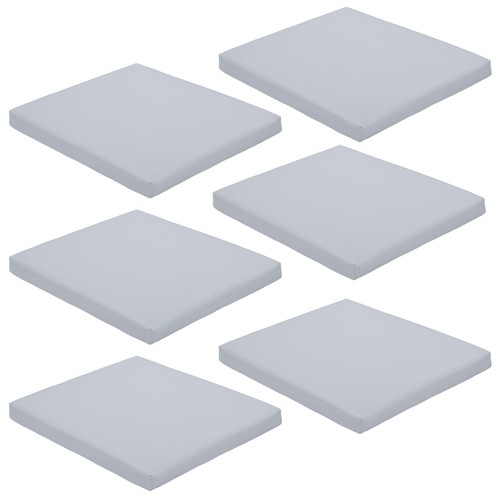 Grey chair seat pad - 6, pc